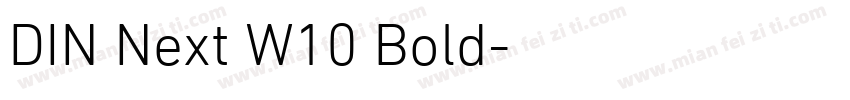 DIN Next W10 Bold字体转换